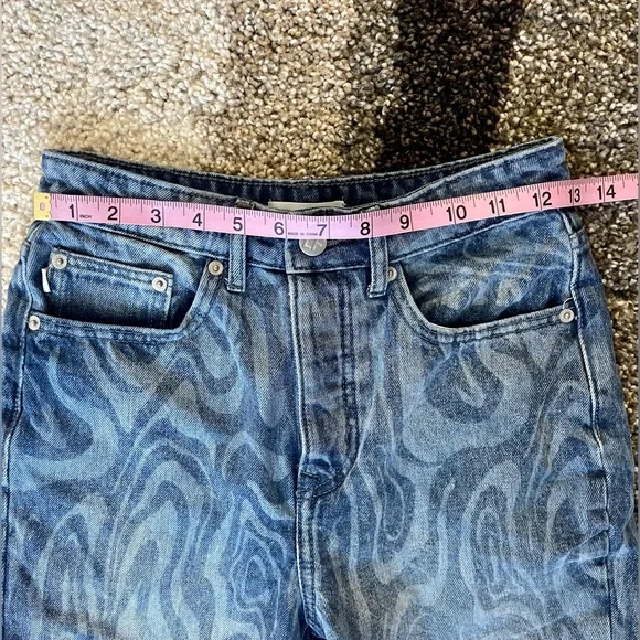 LOVERS AND FRIENDS Reece High Rise Slim Straight ( Amazing psychedelic pattern) - Picture 5 of 10